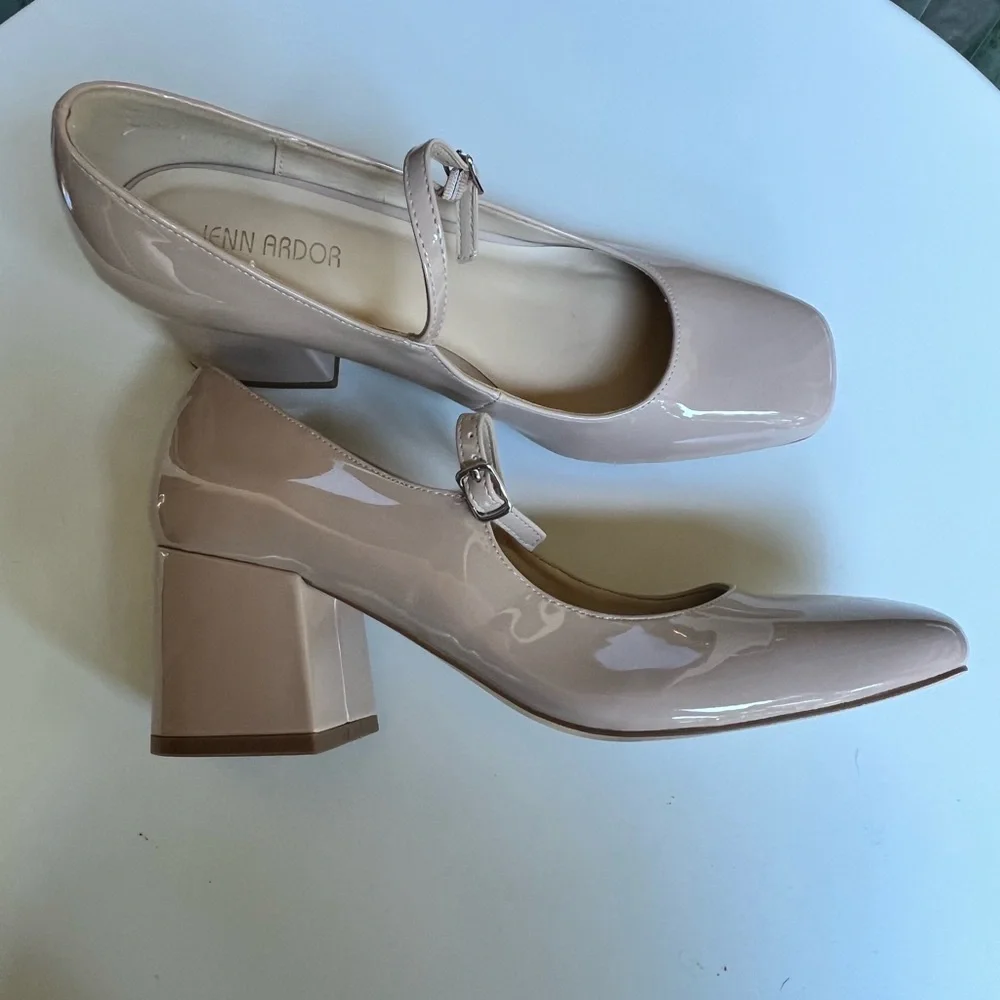 Patten Leather Mary Jane Block Heel - Picture 2 of 3